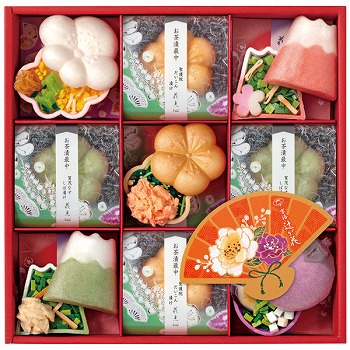 京都 辻が花 京のお茶漬とお吸物 迎春最中詰合せ (ST-30A)